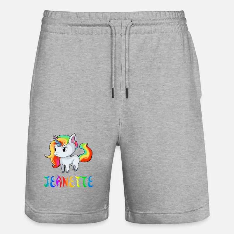 Jeanette Einhorn - Short de jogging bio TRAINER Stanley/Stella unisexe - gris chiné