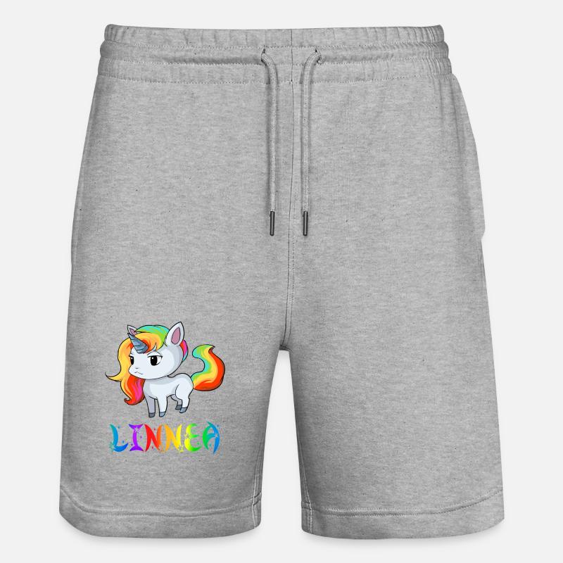 Linnea Einhorn - Short de jogging bio TRAINER Stanley/Stella unisexe - gris chiné