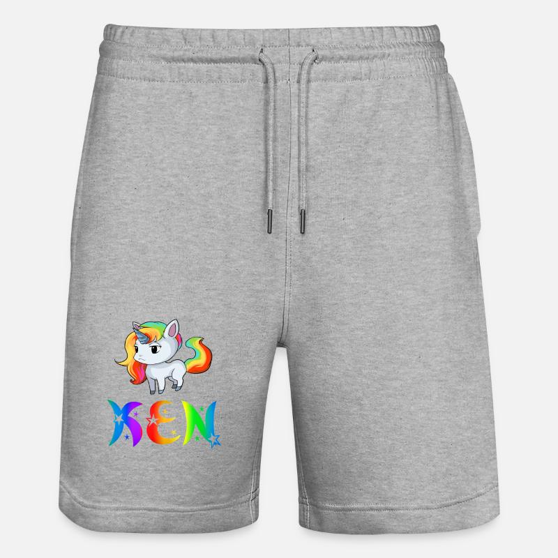 Ken Einhorn - Short de jogging bio TRAINER Stanley/Stella unisexe - gris chiné