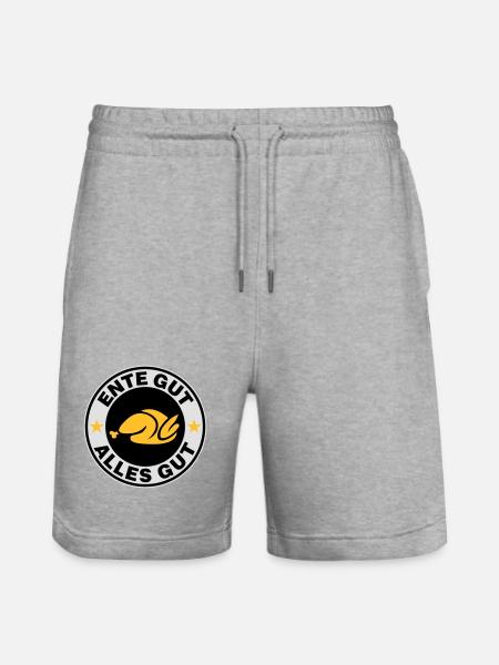 Ente gut alles gut - Stanley/Stella Unisex Bio Joggingshorts Trainer  - Grau meliert