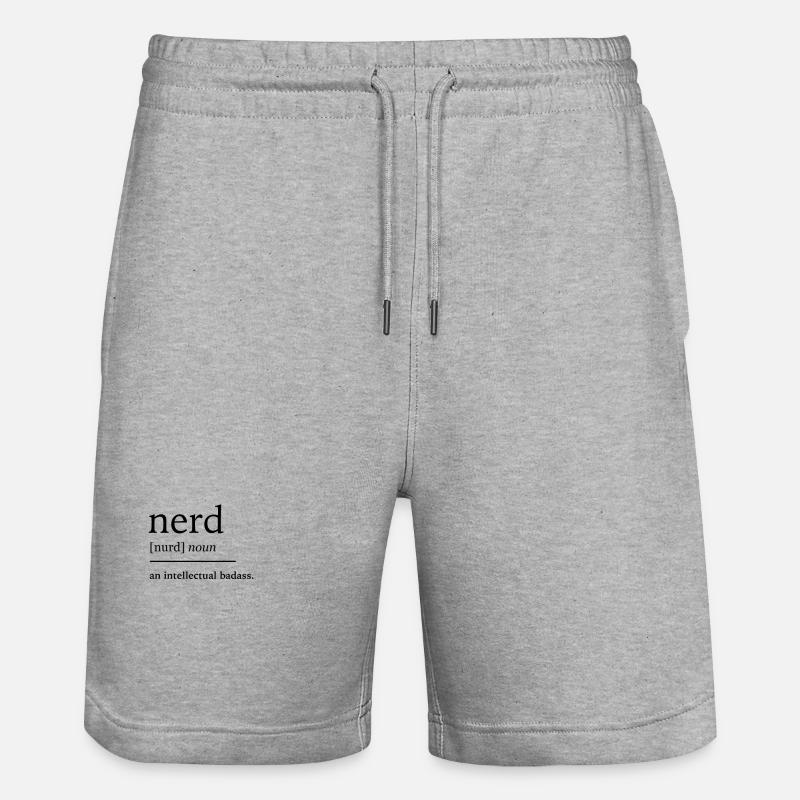Nerd nerd - Short de jogging bio TRAINER Stanley/Stella unisexe - gris chiné