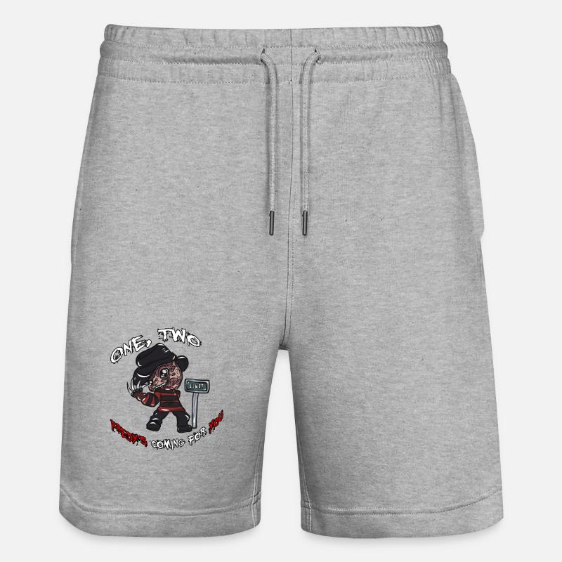 Le cadeau d'Halloween de Freddy - Short de jogging bio TRAINER Stanley/Stella unisexe - gris chiné