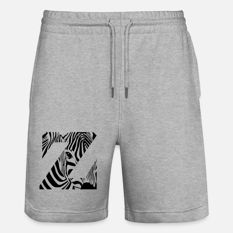 Zebra Mix Mono Black - Short de jogging bio TRAINER Stanley/Stella unisexe - gris chiné