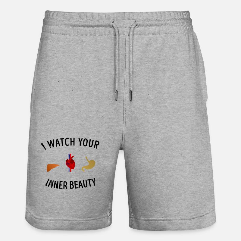 Aerzte Interne Beauté Médecine Chirurgien cadeau - Short de jogging bio TRAINER Stanley/Stella unisexe - gris chiné