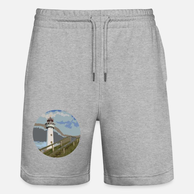 leuchtturm - Short de jogging bio TRAINER Stanley/Stella unisexe - gris chiné