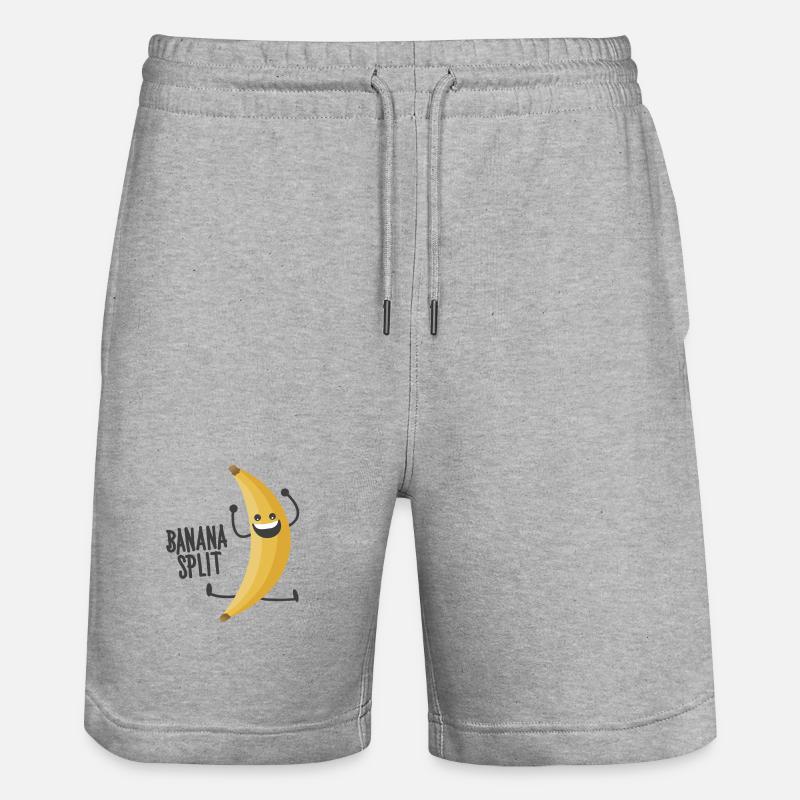 Banana Split - Short de jogging bio TRAINER Stanley/Stella unisexe - gris chiné