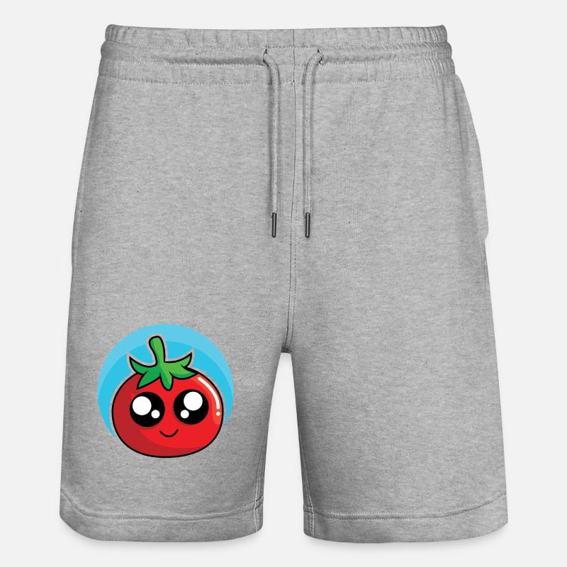 Conception drôle de tomate - Short de jogging bio TRAINER Stanley/Stella unisexe - gris chiné