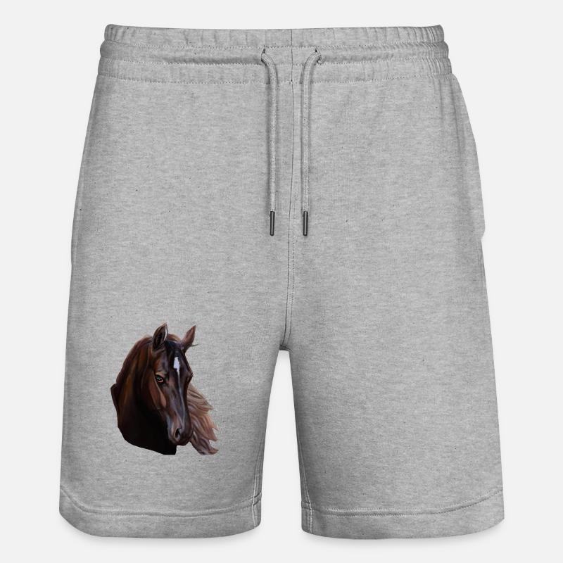 cheval - Short de jogging bio TRAINER Stanley/Stella unisexe - gris chiné