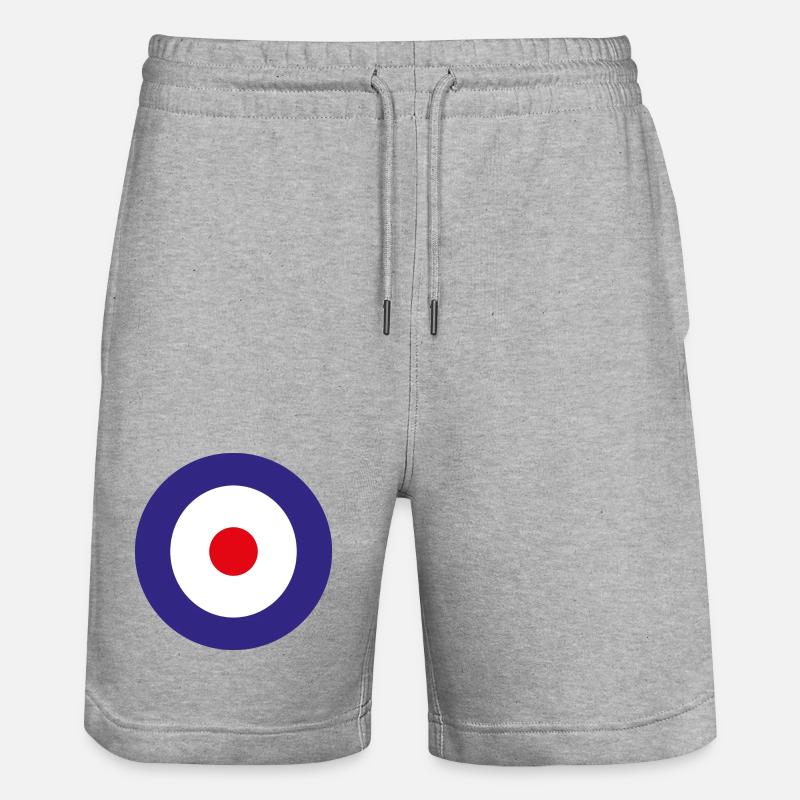 Bouclier d'aviation Angleterre - Short de jogging bio TRAINER Stanley/Stella unisexe - gris chiné