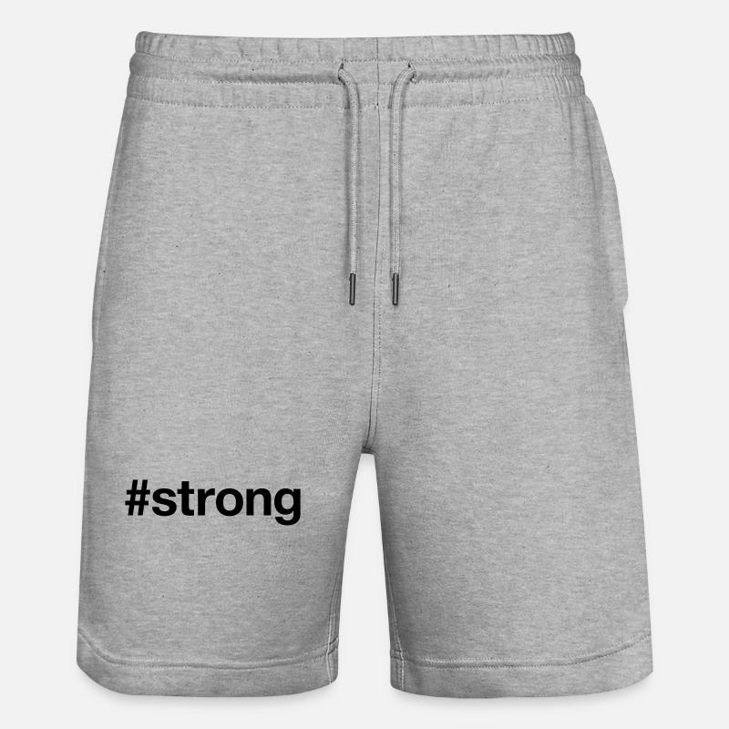 STRONG - Short de jogging bio TRAINER Stanley/Stella unisexe - gris chiné