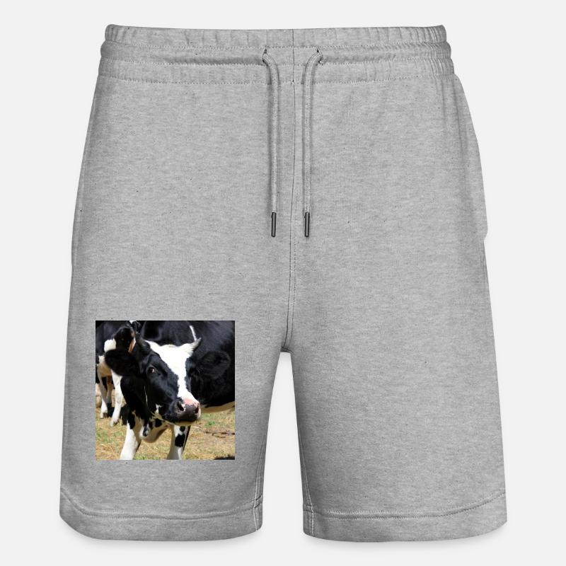 Affiche vache - Short de jogging bio TRAINER Stanley/Stella unisexe - gris chiné