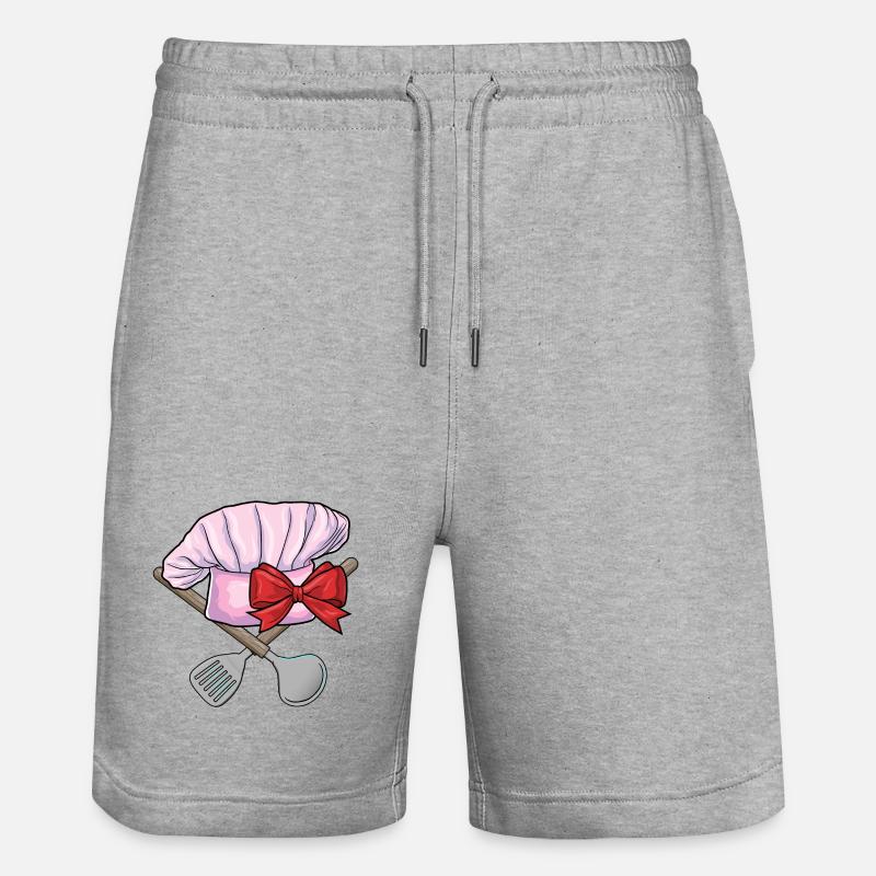 Cuisine du chapeau de chef - Short de jogging bio TRAINER Stanley/Stella unisexe - gris chiné