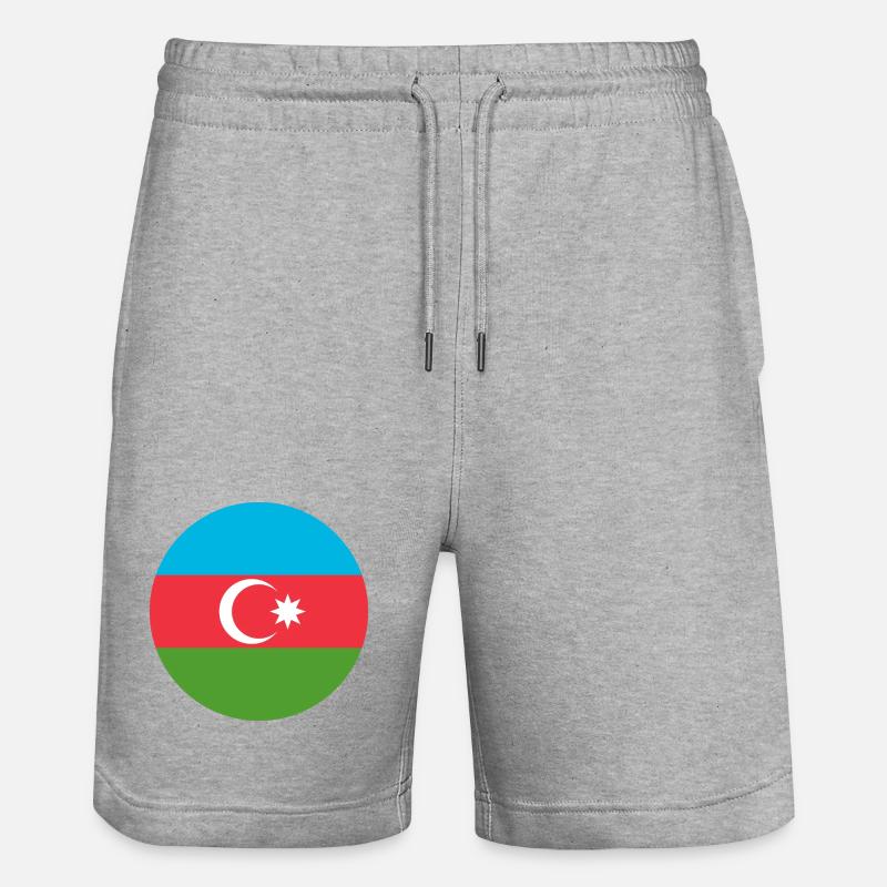 Aufkleber Luftwaffe Roundel Aserbaidschan Luftwaffe - Stanley/Stella Unisex Bio Joggingshorts Trainer - Grau meliert