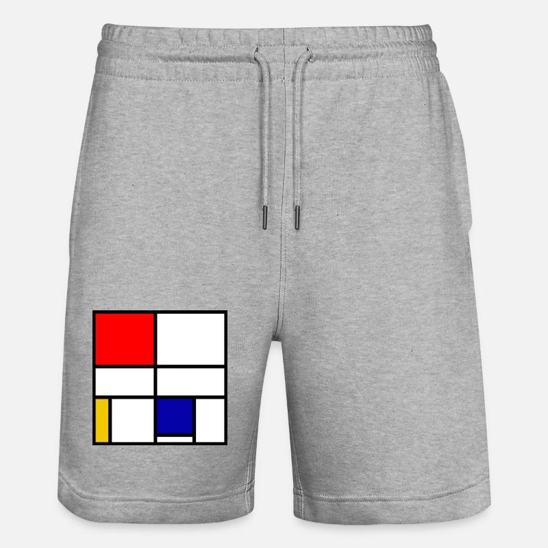 Mondrian 3 - Pantaloncini da jogger ecologici unisex Trainer di Stanley/Stella - grigio melange