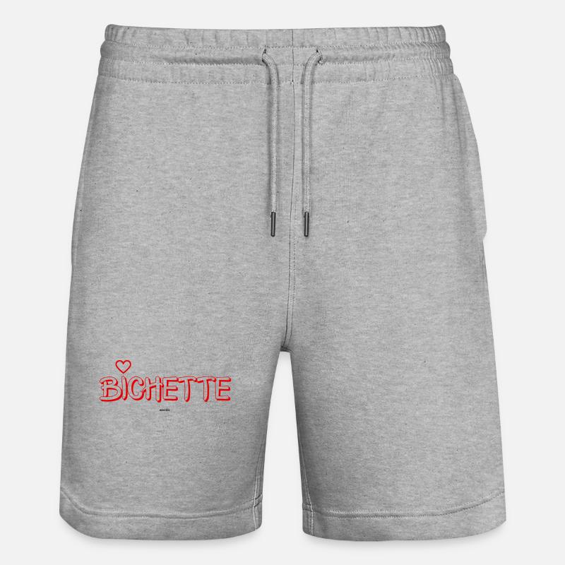 bichette - Short de jogging bio TRAINER Stanley/Stella unisexe - gris chiné