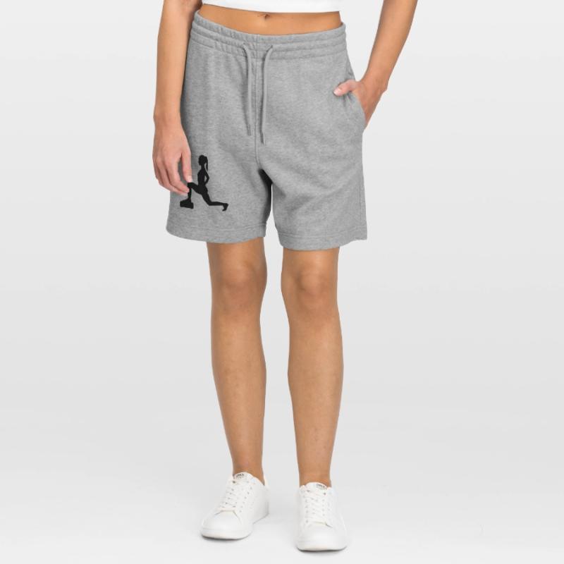 Mädchen oder Dame, die Schritte oder Aerobic macht Stanley/Stella Unisex Bio Joggingshorts Trainer 
