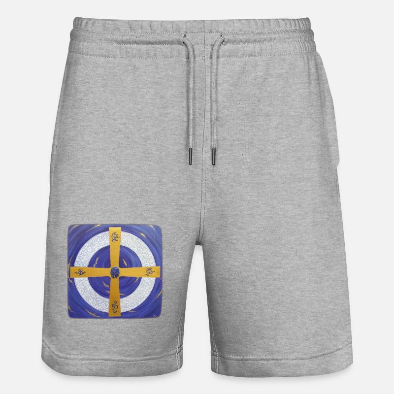 Archange Michael Crystal Star Gate - Short de jogging bio TRAINER Stanley/Stella unisexe - gris chiné