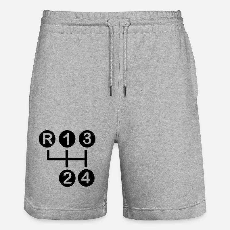 Boîte de vitesses 4 vitesses - Short de jogging bio TRAINER Stanley/Stella unisexe - gris chiné