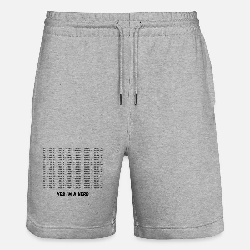 Je suis un nerd - Short de jogging bio TRAINER Stanley/Stella unisexe - gris chiné