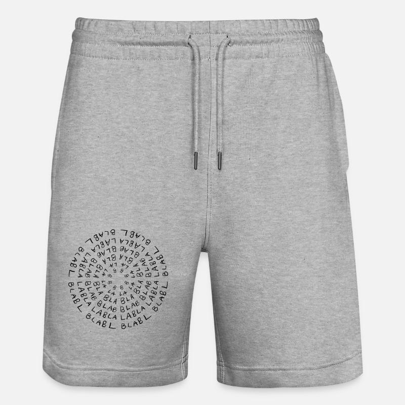 Bla bla bla - Short de jogging bio TRAINER Stanley/Stella unisexe - gris chiné