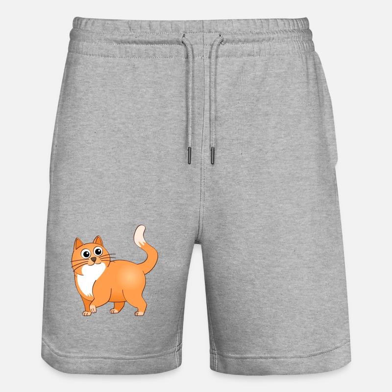Le chat joyeux - Short de jogging bio TRAINER Stanley/Stella unisexe - gris chiné