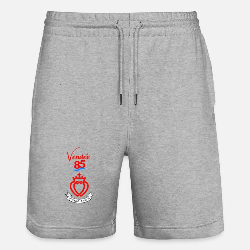 Wandea - Ekologiczne spodenki dresowe typu unisex Stanley/Stella Trainer  - szary melanż