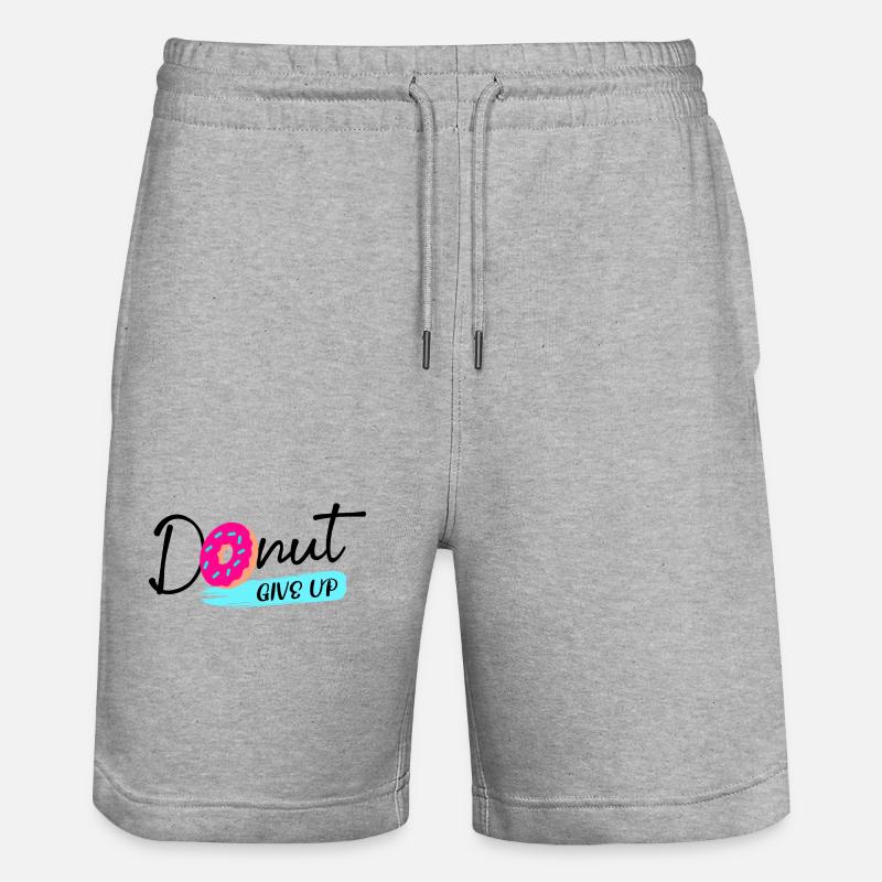 Donut Sweets Statement Snacking Délicieux - Short de jogging bio TRAINER Stanley/Stella unisexe - gris chiné