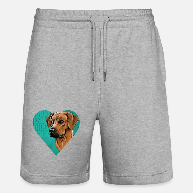 Rhodesian Ridgeback - Short de jogging bio TRAINER Stanley/Stella unisexe - gris chiné