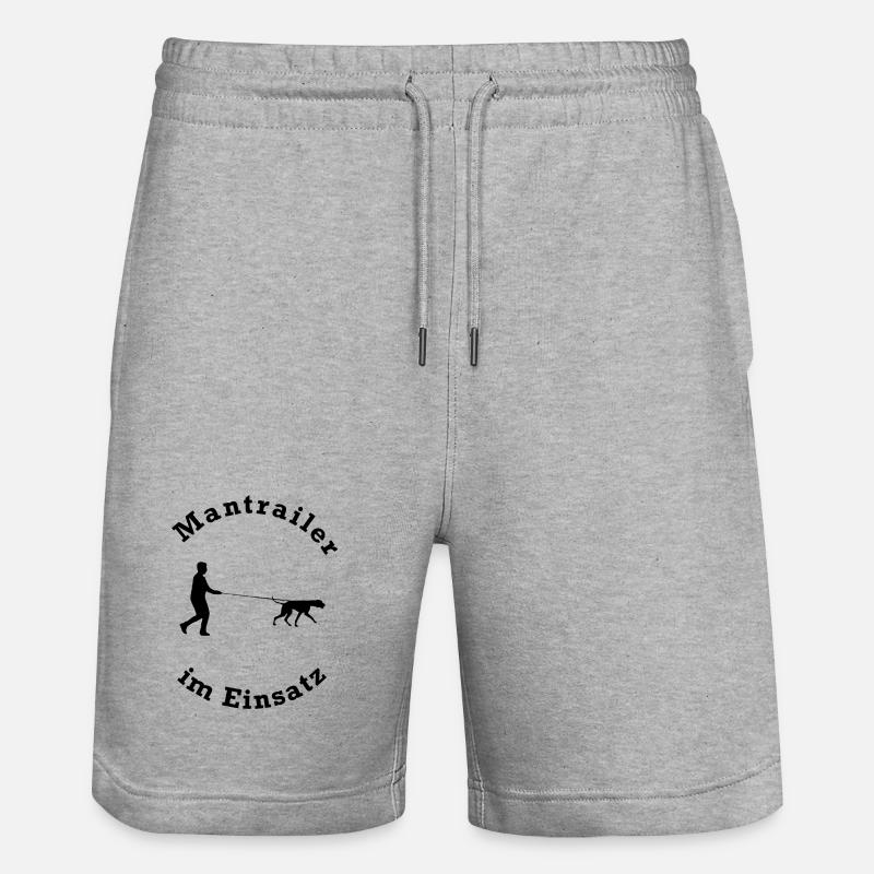 MANTRAILER IM EINSATZ - Stanley/Stella Unisex Bio Joggingshorts Trainer  - Grau meliert