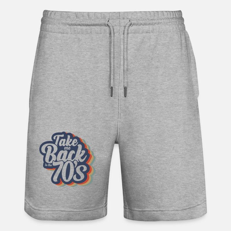 Ramenez-moi dans les années 70 - Short de jogging bio TRAINER Stanley/Stella unisexe - gris chiné