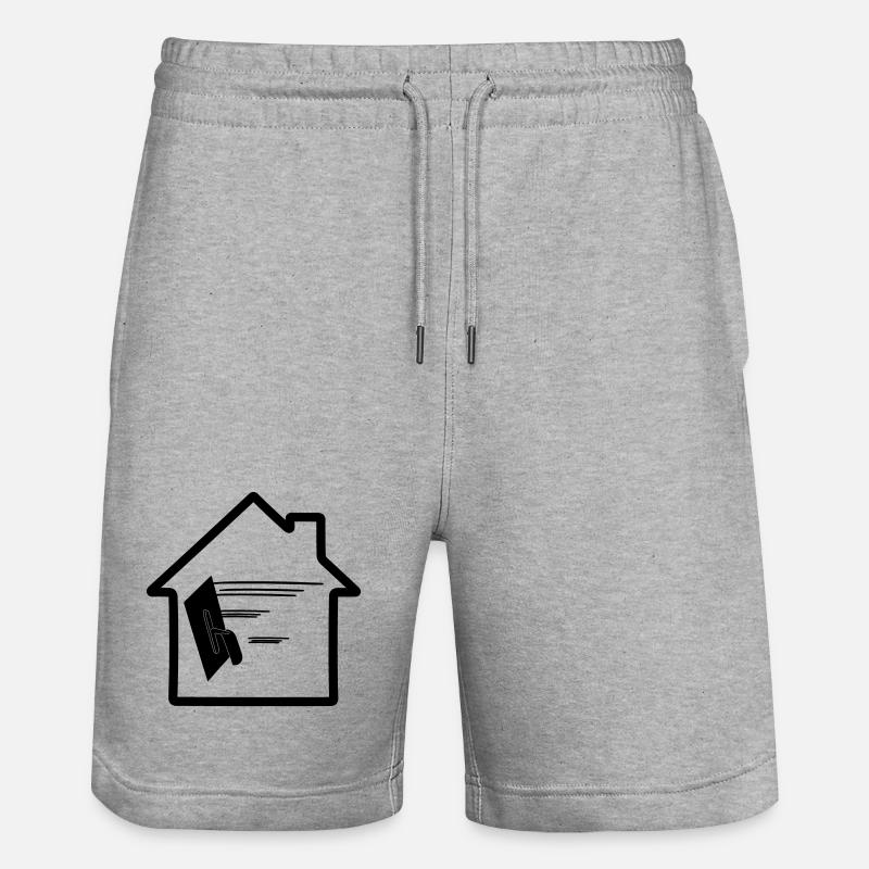 Maison de plâtrier - Short de jogging bio TRAINER Stanley/Stella unisexe - gris chiné