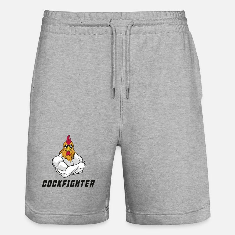 Conception du cockfighter - Short de jogging bio TRAINER Stanley/Stella unisexe - gris chiné