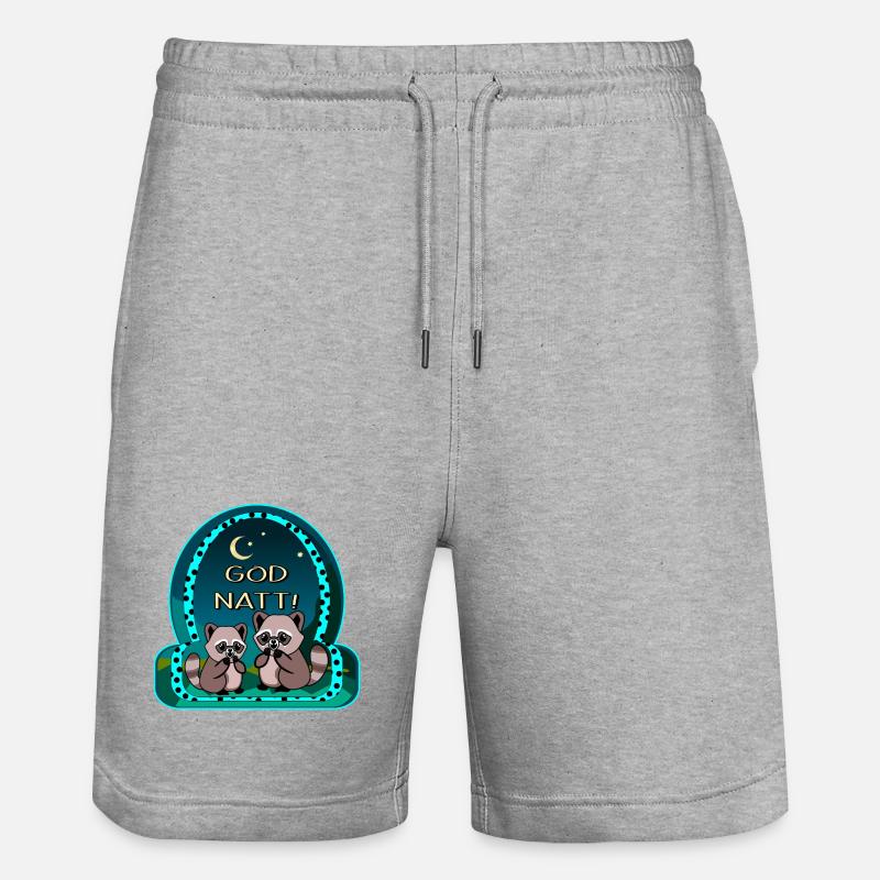 BUONANOTTE - Coppia procione - Pantaloncini da jogger ecologici unisex Trainer di Stanley/Stella - grigio melange