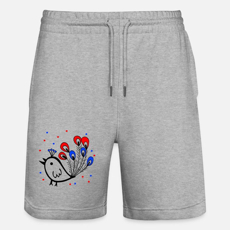 Carnaval, Carnaval, Moineau - Short de jogging bio TRAINER Stanley/Stella unisexe - gris chiné