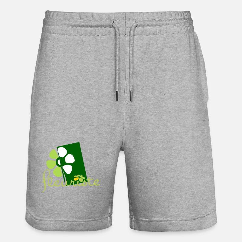 Fleuriste - Short de jogging bio TRAINER Stanley/Stella unisexe - gris chiné