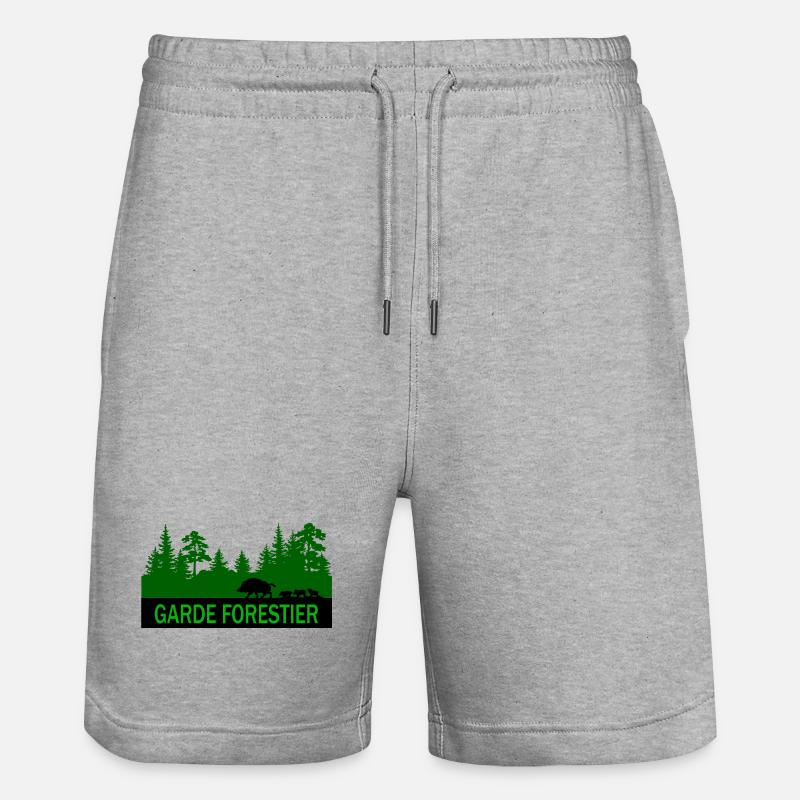 Garde forestier - Short de jogging bio TRAINER Stanley/Stella unisexe - gris chiné