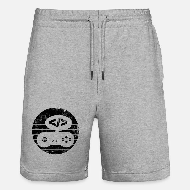 Videospiel Programmierer - Stanley/Stella Unisex Bio Joggingshorts Trainer  - Grau meliert