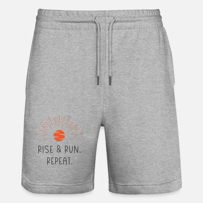 Levez-vous et courez. Répéter. - Short de jogging bio TRAINER Stanley/Stella unisexe - gris chiné