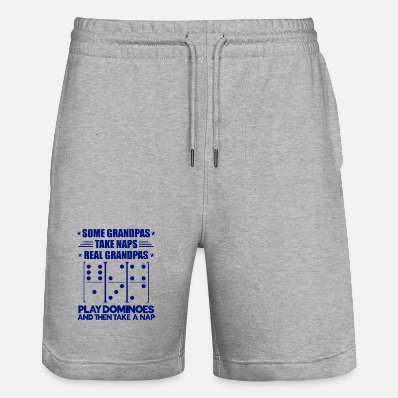 Conception de domino - Short de jogging bio TRAINER Stanley/Stella unisexe - gris chiné