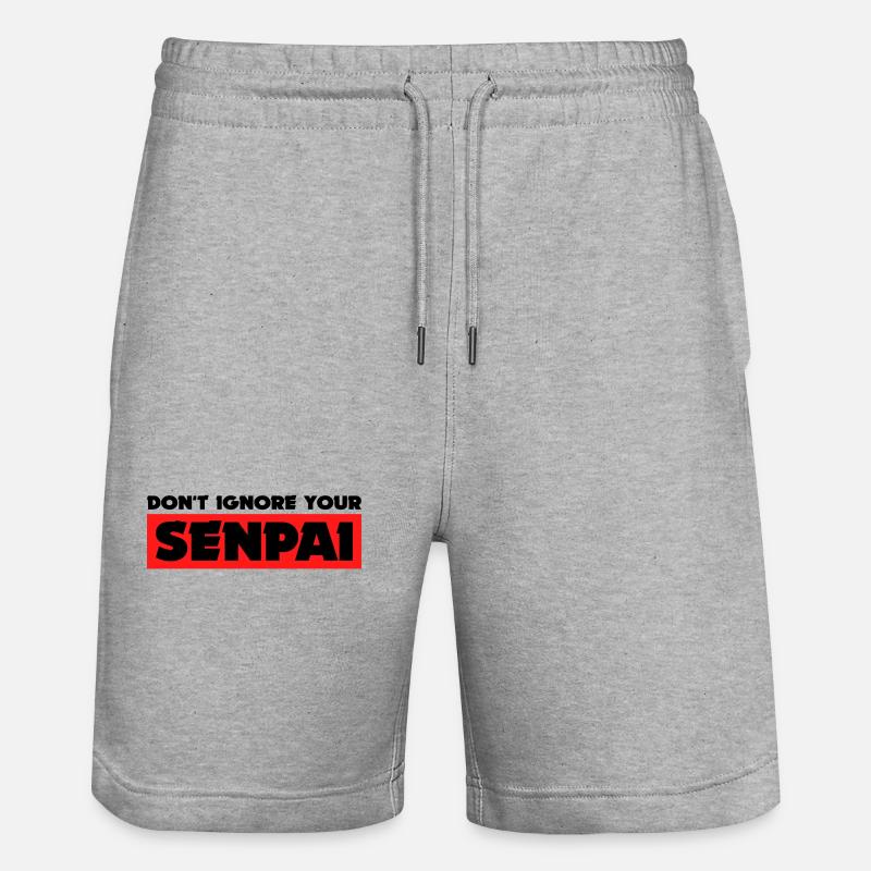 Anime Senpai Manga Déclaration Animation Mangastyle - Short de jogging bio TRAINER Stanley/Stella unisexe - gris chiné