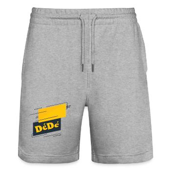 Dédé - Stanley/Stella Trainer Unisex Organic Jogging Shorts - heather grey - Front - Nik (191cm) & Marisol (170cm)