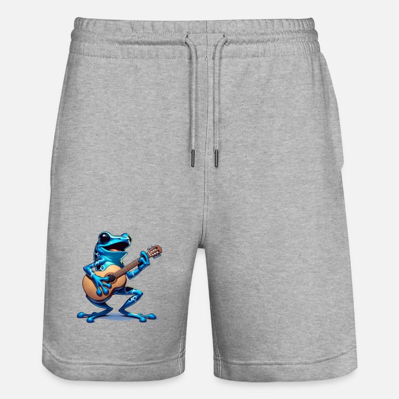 Guitare Poison Dart Frog - Short de jogging bio TRAINER Stanley/Stella unisexe - gris chiné