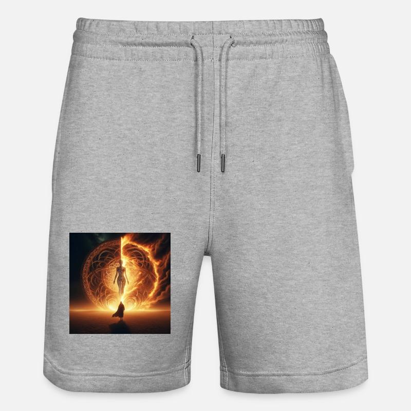 Stargate - Short de jogging bio TRAINER Stanley/Stella unisexe - gris chiné