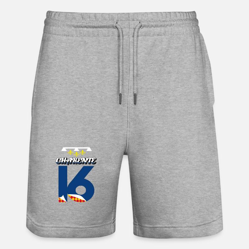 Charente - Short de jogging bio TRAINER Stanley/Stella unisexe - gris chiné