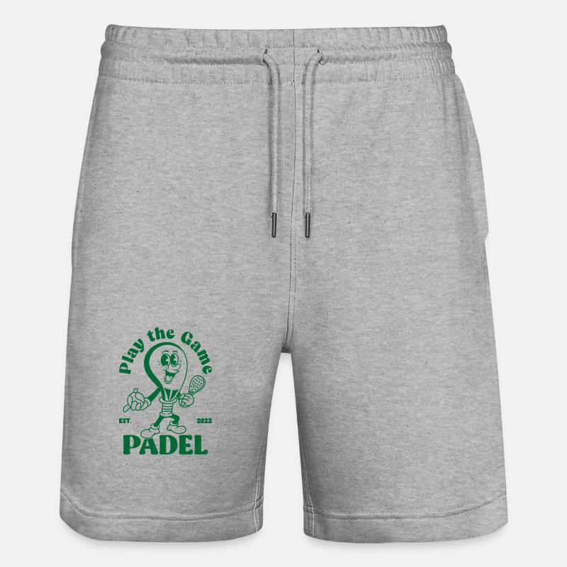 Jouer au jeu Padelshirt - Short de jogging bio TRAINER Stanley/Stella unisexe - gris chiné