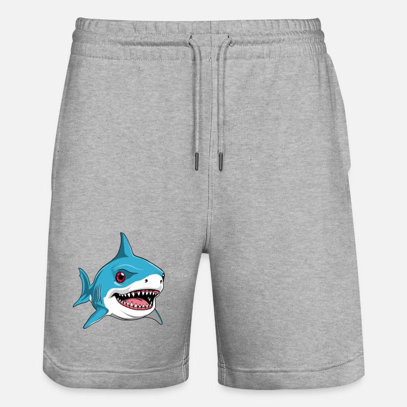 Mignon Petit Requin - Short de jogging bio TRAINER Stanley/Stella unisexe - gris chiné