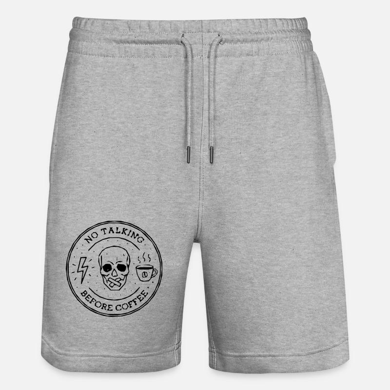 café tête de mort - Short de jogging bio TRAINER Stanley/Stella unisexe - gris chiné