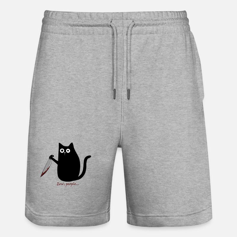 Euh, les gens... - Short de jogging bio TRAINER Stanley/Stella unisexe - gris chiné
