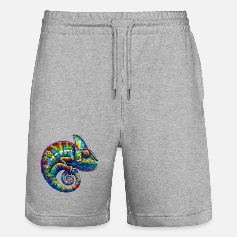 Caméléon - Short de jogging bio TRAINER Stanley/Stella unisexe - gris chiné