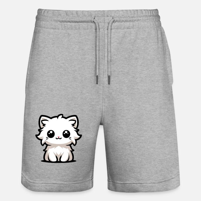 Das süßeste Kätzchen - Stanley/Stella Unisex Bio Joggingshorts Trainer  - Grau meliert